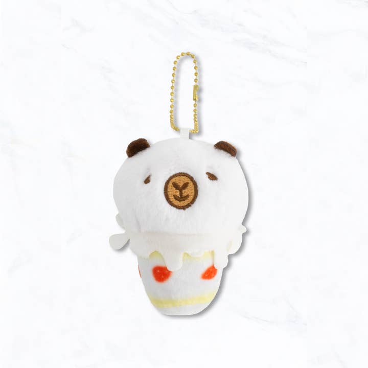 Suzie Q USA - Wholesale Keychain - Women's - Cute Ice Cream Bear Plush Keychain1