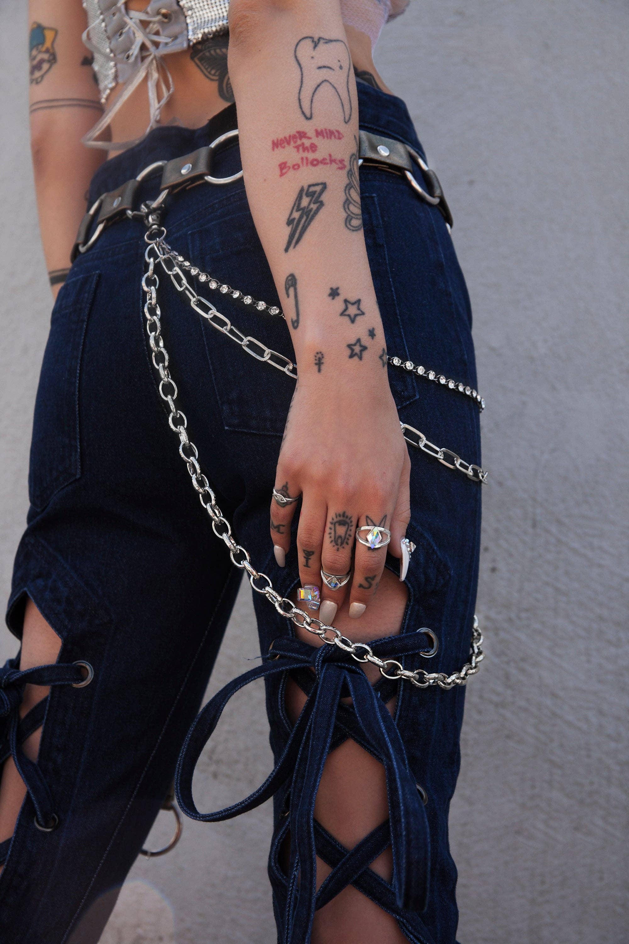 VidaKush - Wholesale Belt - Women's - Chain Mail Leather Belt3