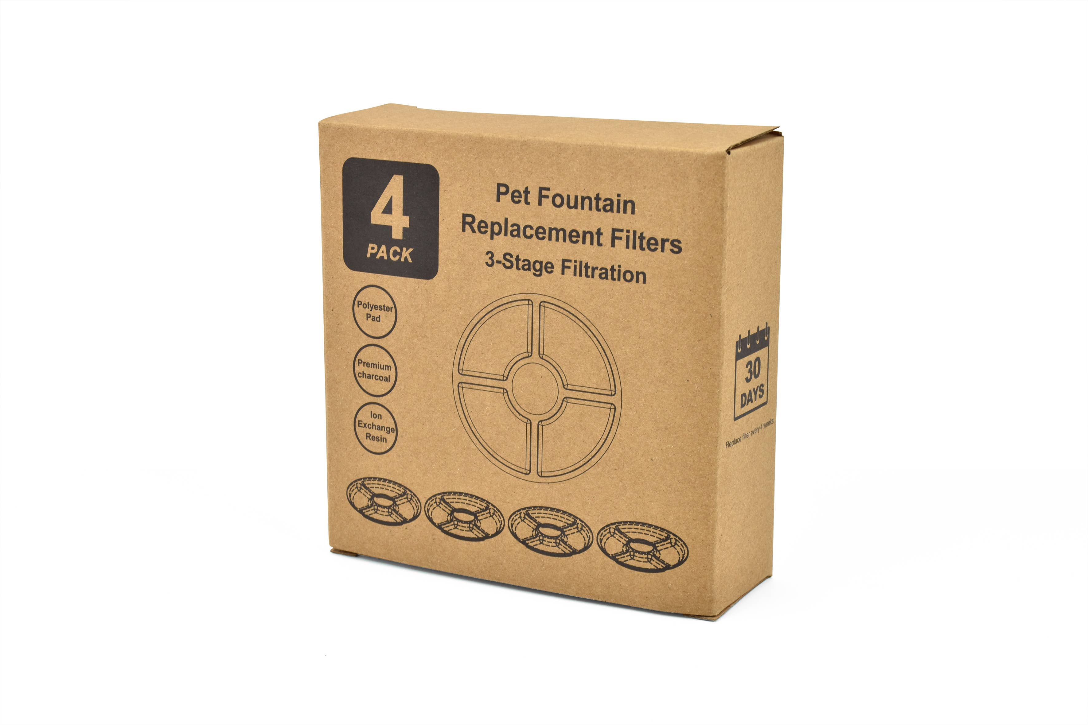 Nayeco - Wholesale Pet Toy - Cat - Malaga Fountain Filter Pack Of 4 Cat Units2