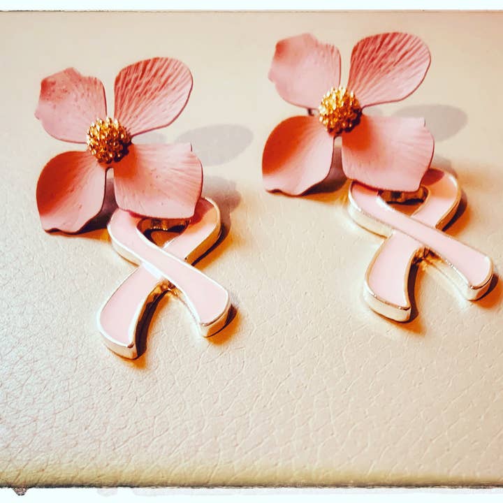 JAG/ged Edge Jewelry – wholesale Dangle earrings – Breast cancer Awareness