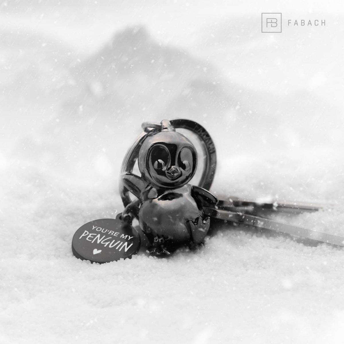FABACH – Die Schlüsselanhänger-Schmiede - Wholesale Keychain - Unisex - “You're my penguin” penguin keychain “Breezy” with engraving - cute penguin lucky charm as a gift for partner11