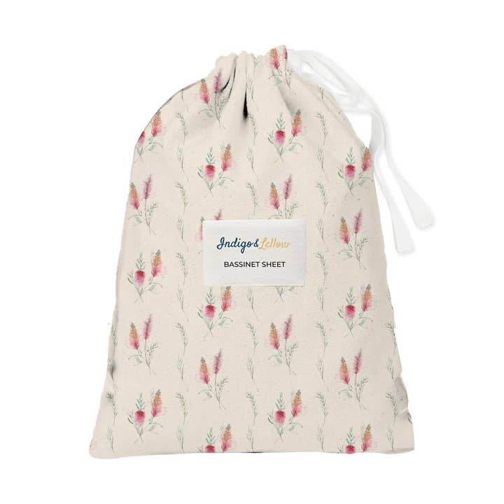 Sábana para capazo - Grevillea para venta al por mayor de Indigo & Lellow