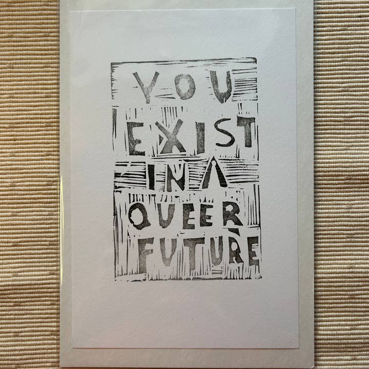 Handmade Linocut Print for wholesale by the (trans)cribe