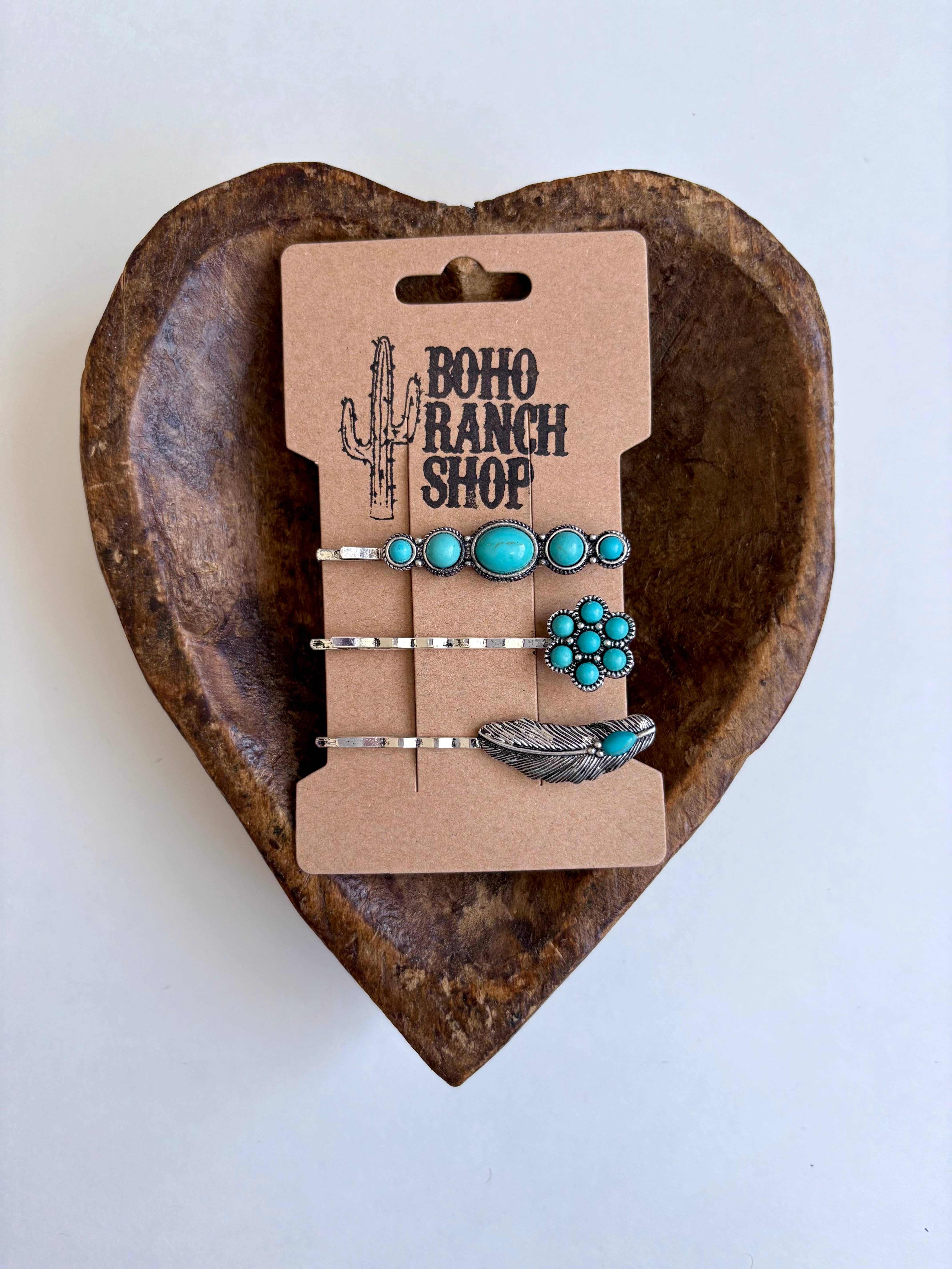 Boho Ranch Shop - Wholesale Bobby Pin - Women's - Western Hair Bobby Pin Set - Barrette Pins1