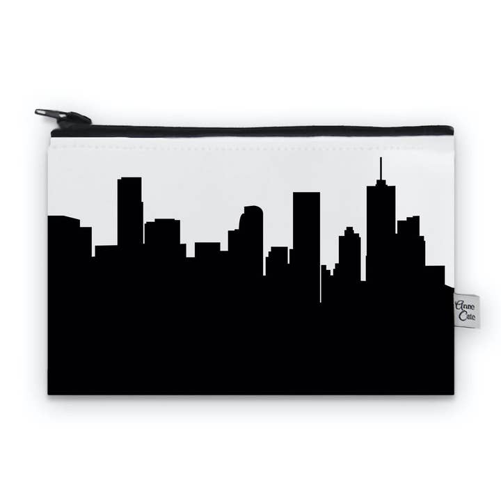 Mini borsa con stampa skyline di Denver CO su tela per la vendita all'ingrosso da parte di Anne Cate
