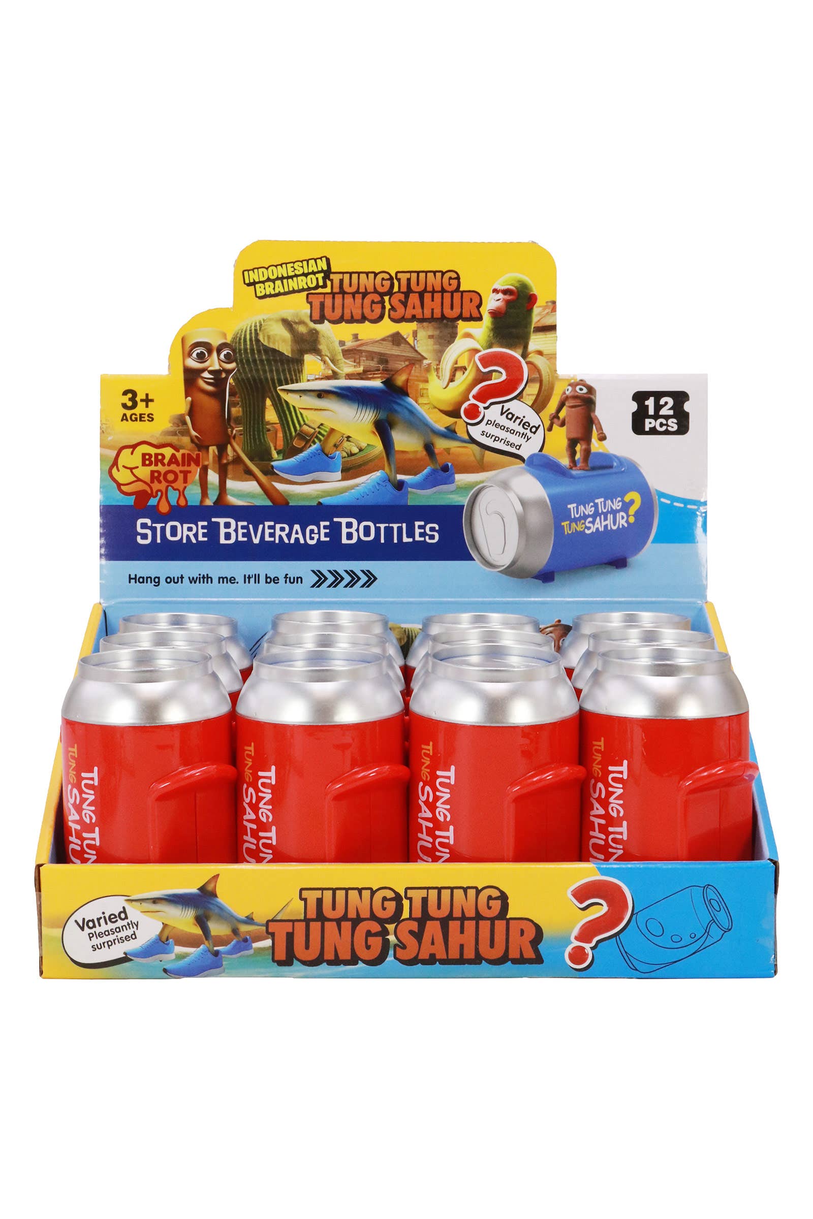 ASSORTED Brain Rot Red Soda Can Mystery Box - 12 Pcs for wholesale on Faire1