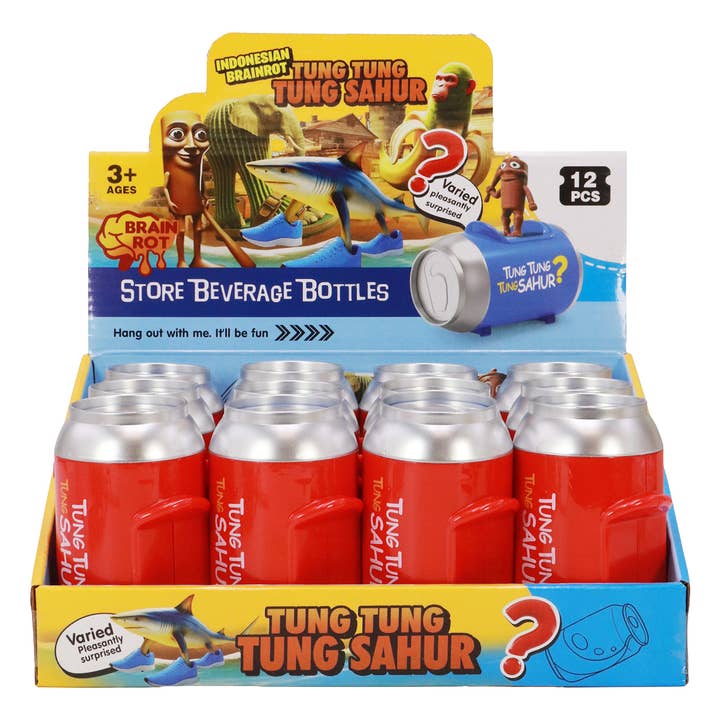 ASSORTED Brain Rot Red Soda Can Mystery Box - 12 Pcs for wholesale on Faire1