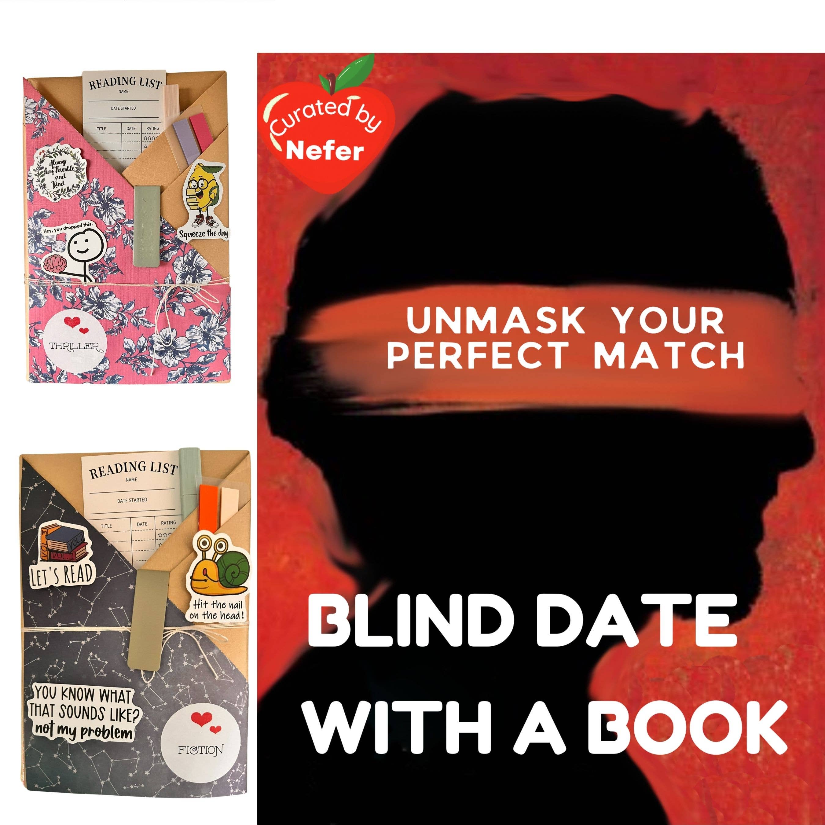 Nefer Designer Candles & Home Decor - Wholesale Display Book - Blind Date with a Book - Paperback | Bookish Book Club Gifts1