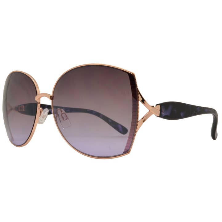 Dynasol Eyewear – Engroshandel Solbriller - Dame – Klassisk sommerfugl Kvindemode Metal solbriller