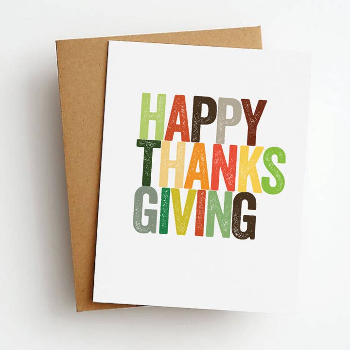 Tarjeta de colores de Acción de Gracias para venta al por mayor de Skel & Co