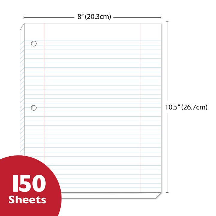 BAZIC Products - Wholesale Notepad - Filler Paper W/R 150 Ct.1