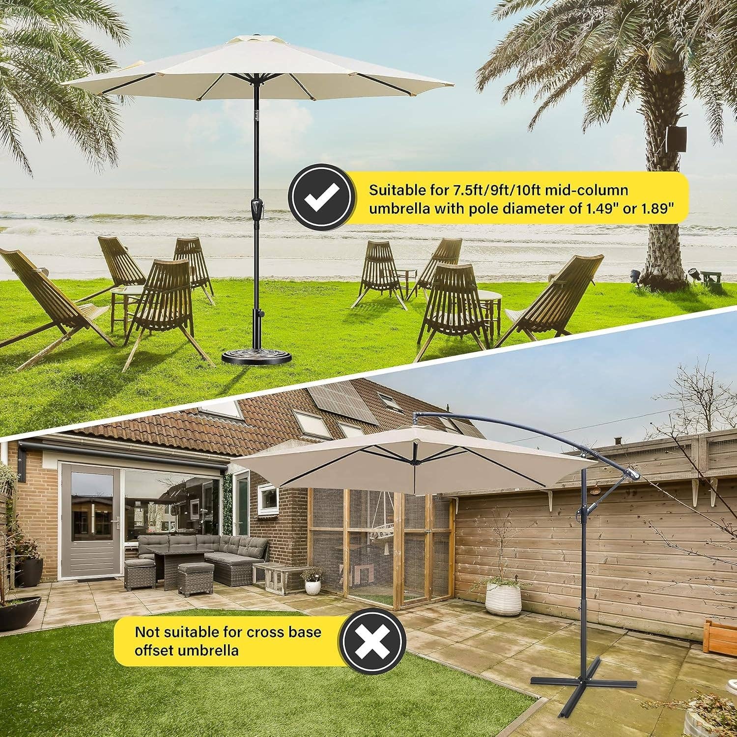 Heavy Duty 24 Pound Bronze Umbrella Base Patio Garden Stand For Outdoor Market Umbrellas for wholesale on Faire5