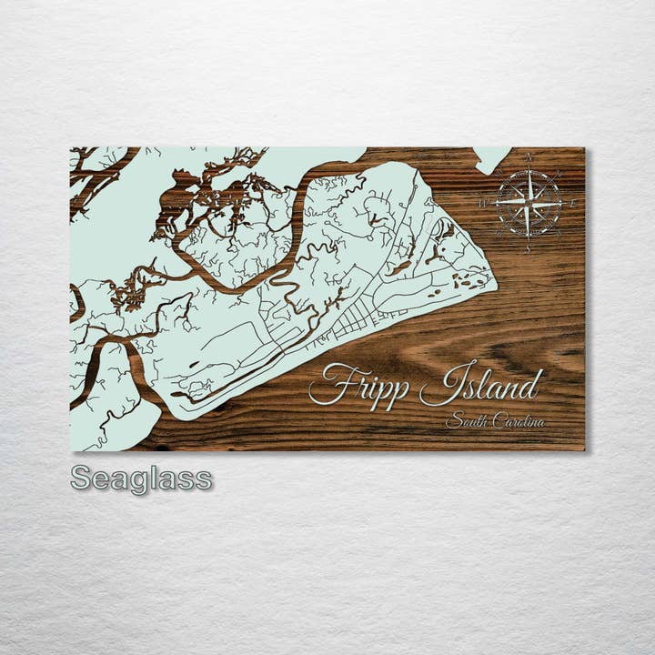 Fire and Pine Wood Maps - Wholesale Map - South Carolina: Fripp Island Street Map