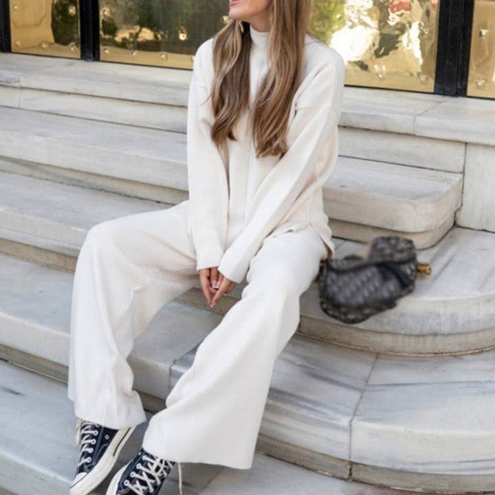 Conjunto de Calças e Camisola de Malha Sólida por atacado de OceanusSwim