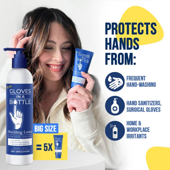 Gloves In A Bottle - Wholesale Hand Cream/Lotion - Gloves In A Bottle Hand Shielding Lotion - 16 oz