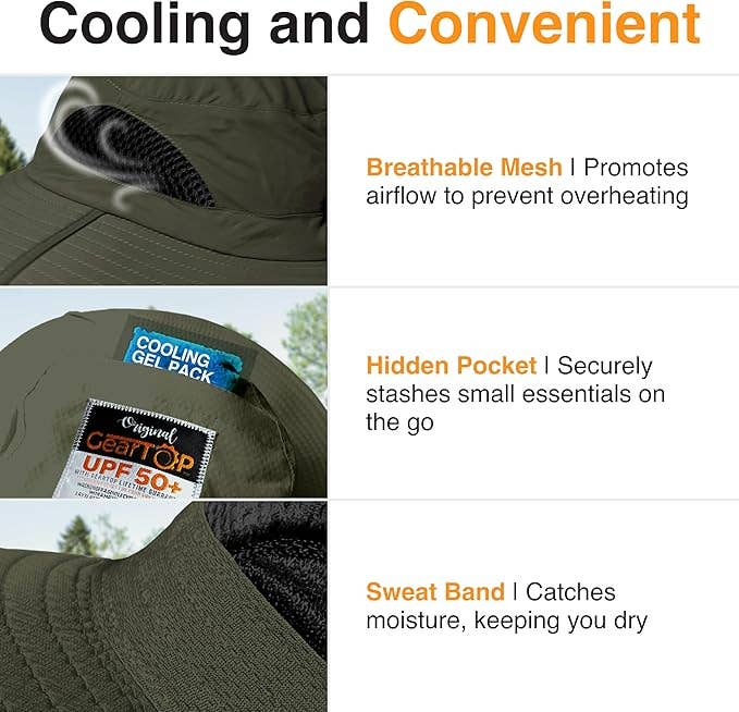 GearTOP – wholesale Bucket hat – Unisex – Sun Hats with Removable Flaps - UPF 50+ (100 Pcs box)


11