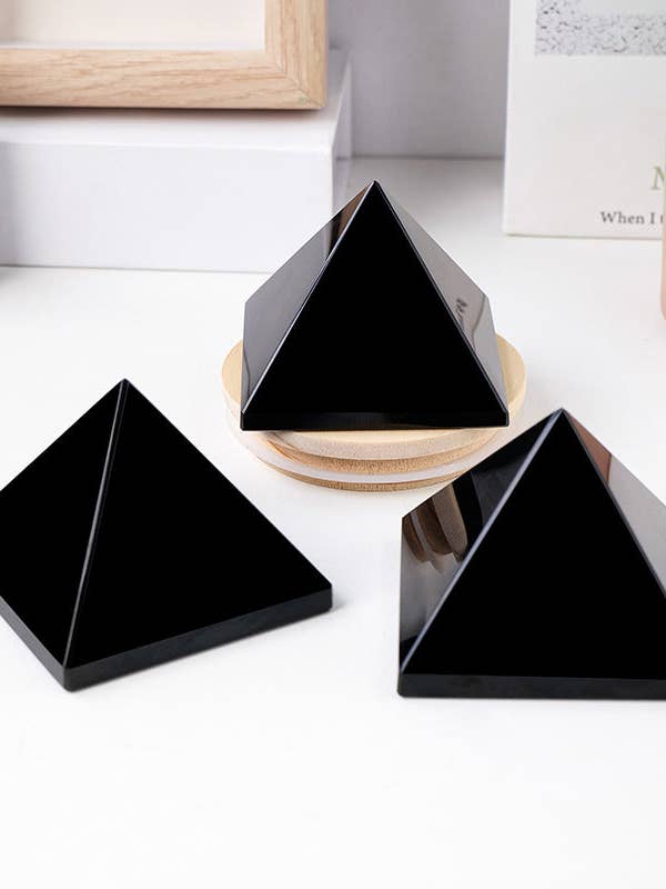 Black Obsidian Pyramid – for Grounding and Protection-Cancer Season Crystal for wholesale by Moon Rituals