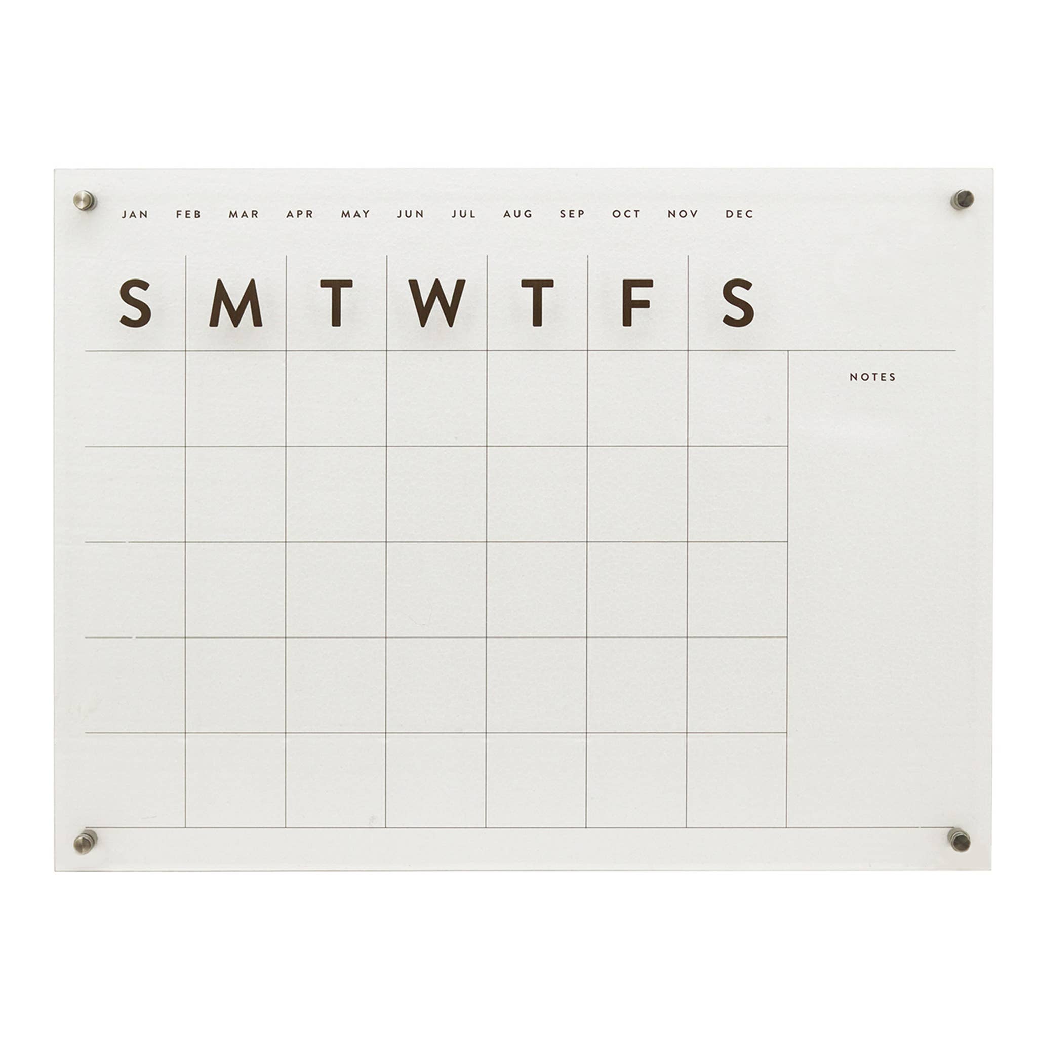 Paris Loft Inc – wholesale Calendar – Reusable Clear Acrylic Wall Calendar Weekly Planner2