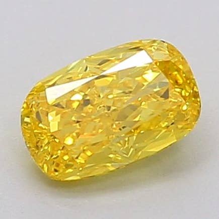 Fancy Vivid Yellow 0.29ct VS1 Heart Diamond IGI Certified for wholesale by Leela Diamonds