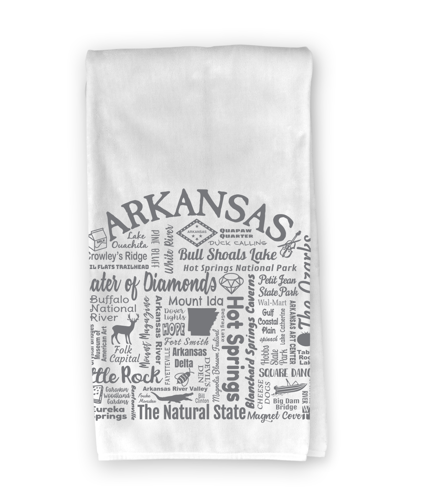 The Buffalo Works - Wholesale Tea Towel - Arkansas Destination Kitchen Towel - Where Life Takes You2