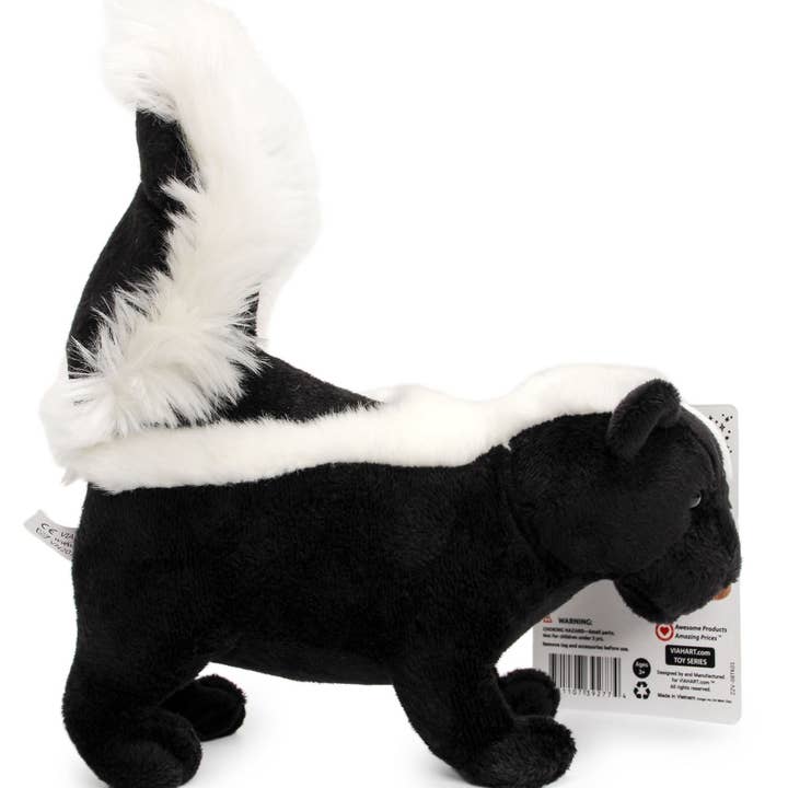 VIAHART Toy Co. - Wholesale Stuffed/Plush Toy - Kids & Baby - Seymour The Skunk | 9 Inch Stuffed Animal Plush