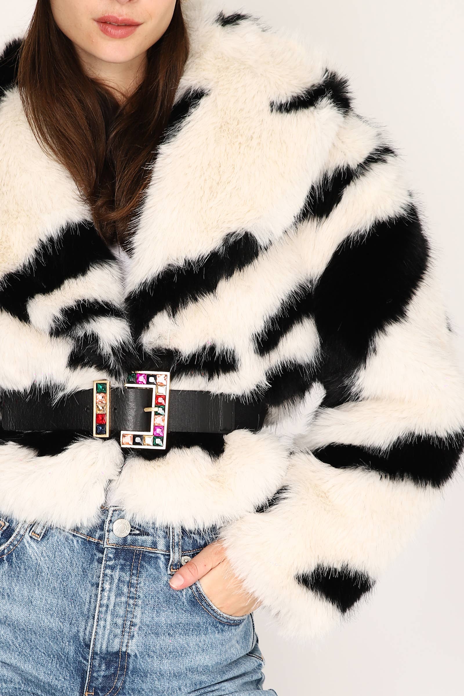 JAMILLA - Wholesale Fur/Faux Fur Coat - Women's - GIACCA ECOPELLICCA YV04425