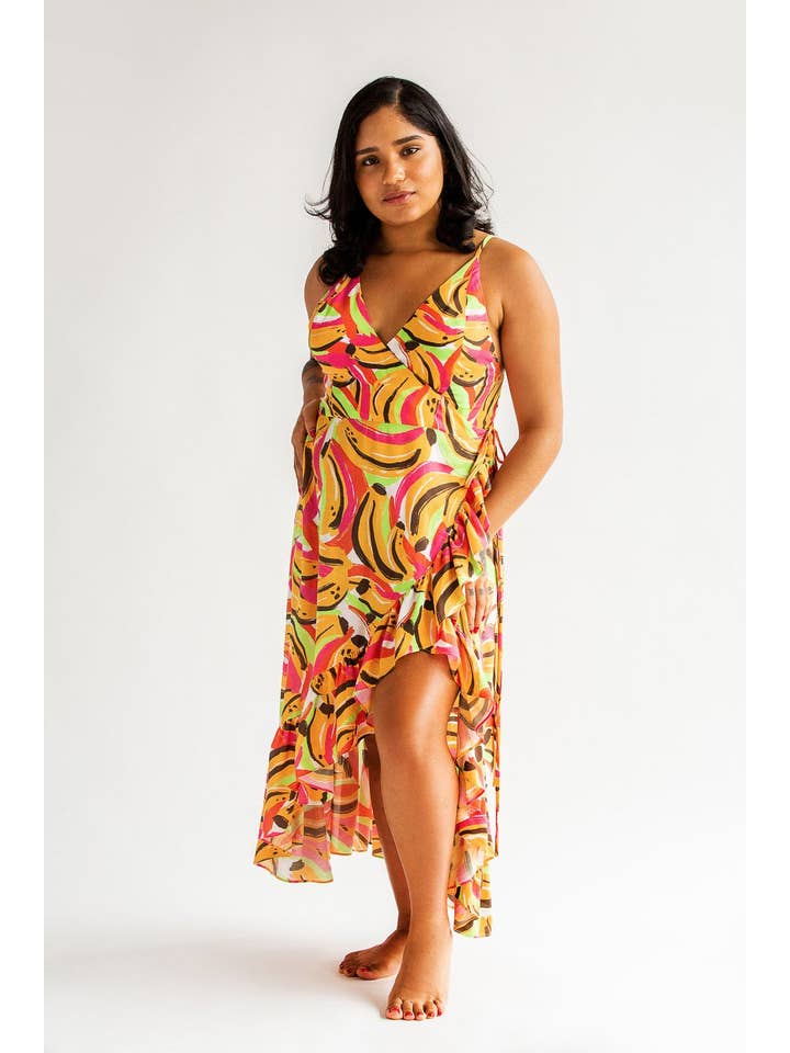 Mixed by Nasrin – Großhandel Kleid – Damen – Midikleid Bananenboot2