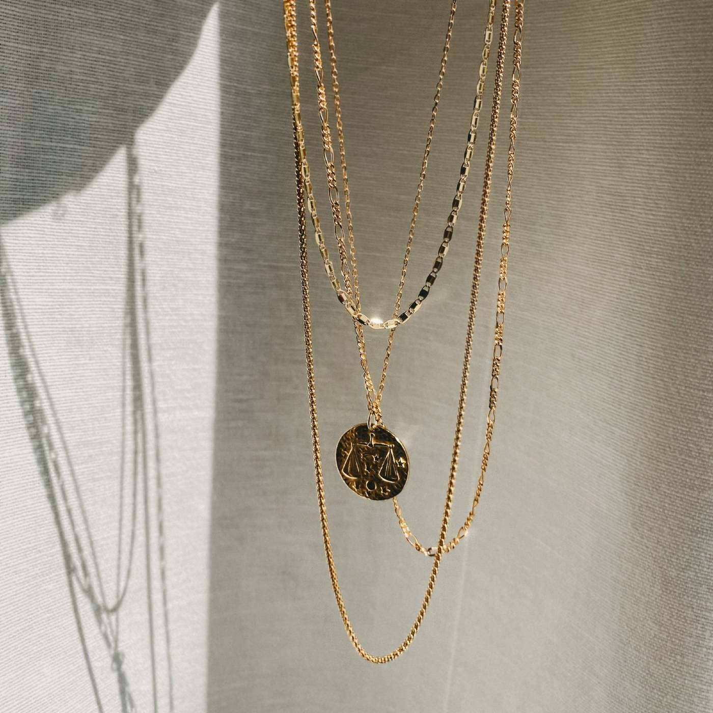 Love Local Jewelry - Wholesale Pendant/charm necklace - Libra Pendant/Charm Necklace in 18K Gold and 925 Silver5