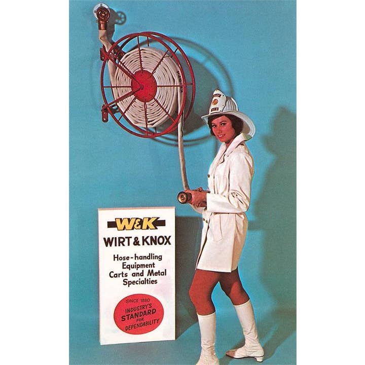 Found Image Press – wholesale Postcard – Postcard NP-788 Ad for Fire Hose