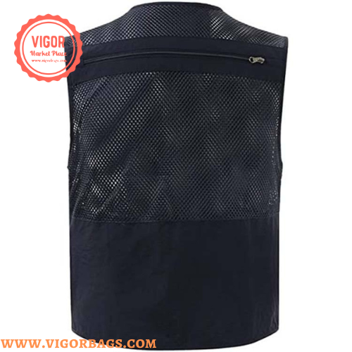 VIGOR – wholesale Outerwear Vest - Men’s – Comfort vest Safari Fishing Travel Photo Cargo Vest Jacket Multi Pockets - MOQ 10 Pcs3