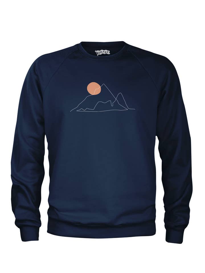 Sutsu - Wholesale Graphic Sweatshirt - Men's - Mountain Climb Sweatshirt
