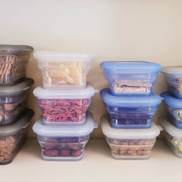 Minimal - Wholesale Food Storage Container - 460ml Minimal Silicone Container: Collapsible - Grey7