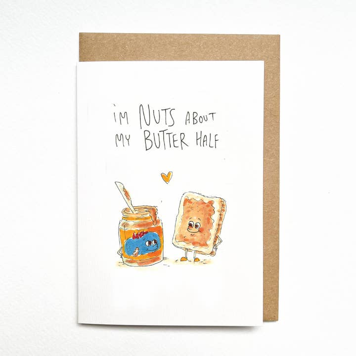 I'm Nuts about my Butter Half for wholesale by Well Drawn