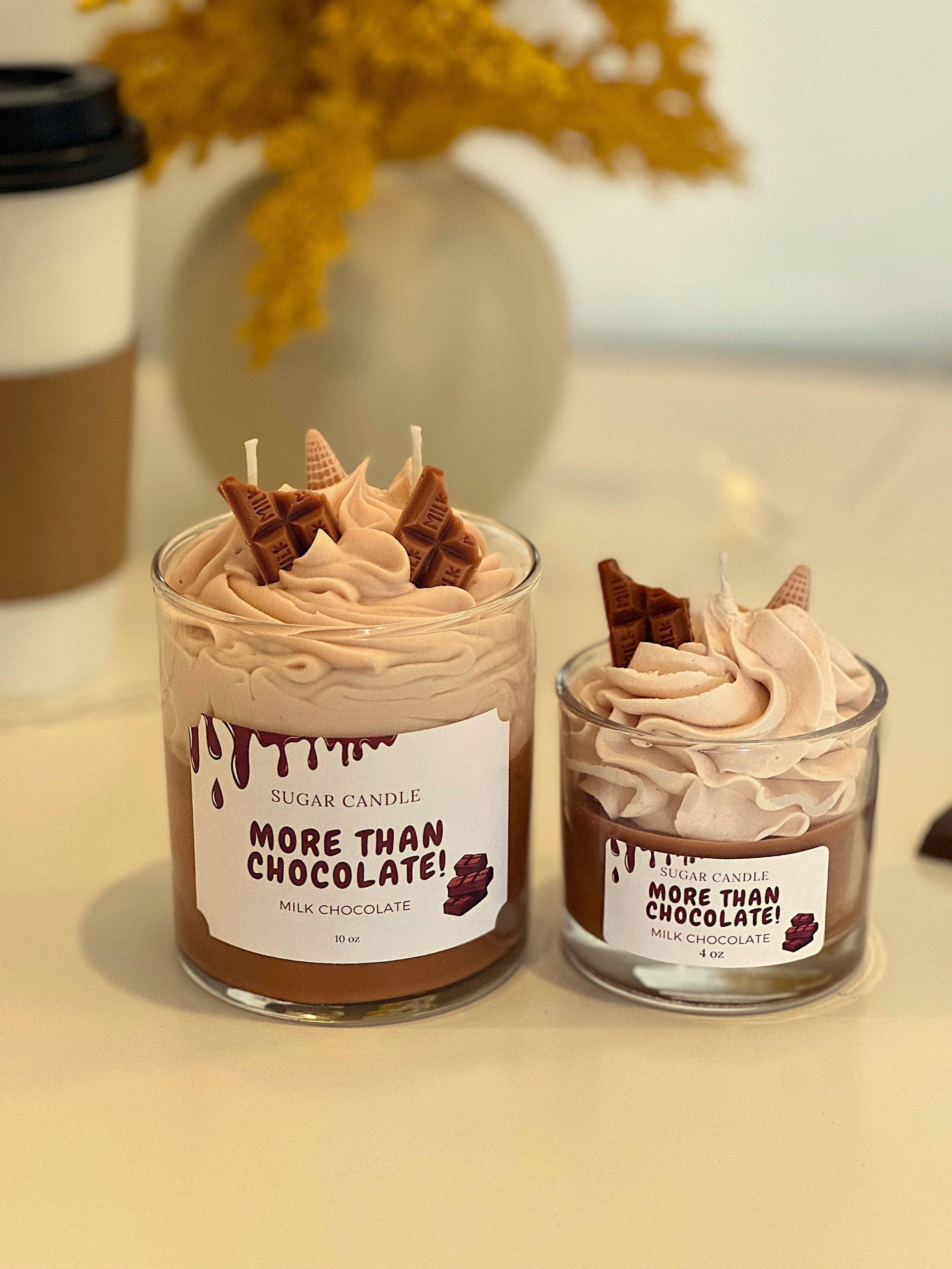 Sugar Candle - Wholesale Jar/Filled Candle - Whipped Cream Milk Chocolate Candle – Dessert Candle & Gift for Any Occasion2
