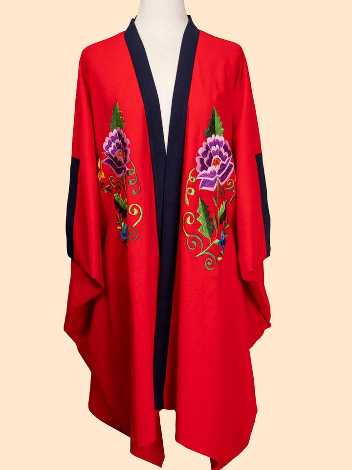 Crimson mod öppen ärm Wrap för wholesale av Ceiba