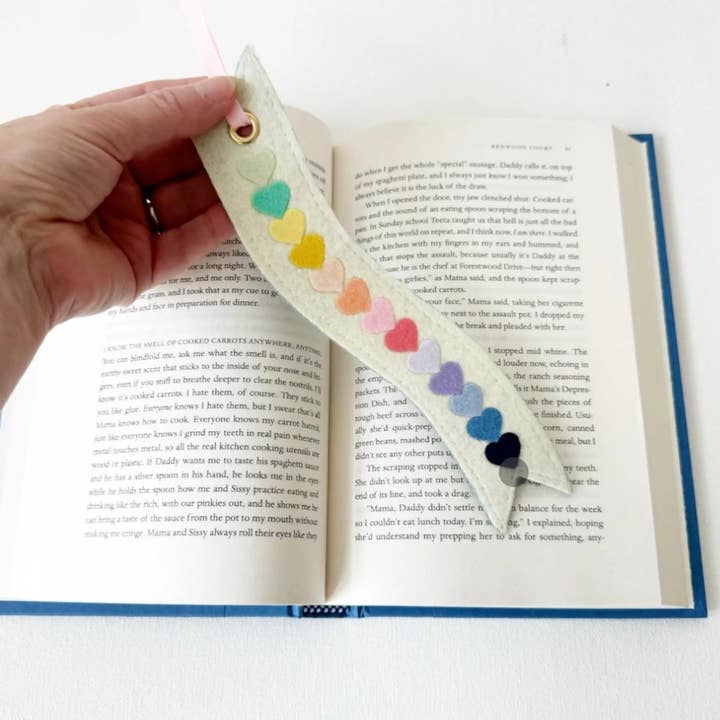 Segnalibro Cuore Arcobaleno per la vendita all'ingrosso da parte di Milo & Mollie