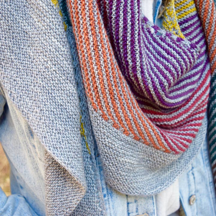 All Knit Up Designs - Wholesale Knitting/Crochet Supplies - Color Riot 2.0 Shawl Knitting Paper Pattern3