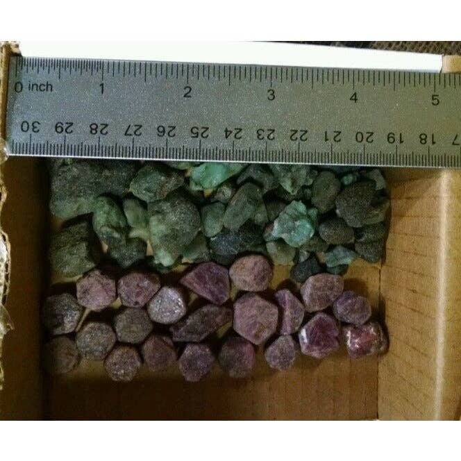 Tree of Life Gems - Wholesale Spiritual Stone/Crystal - Natural Rough Ruby - Emerald Mix (1 lb.)4