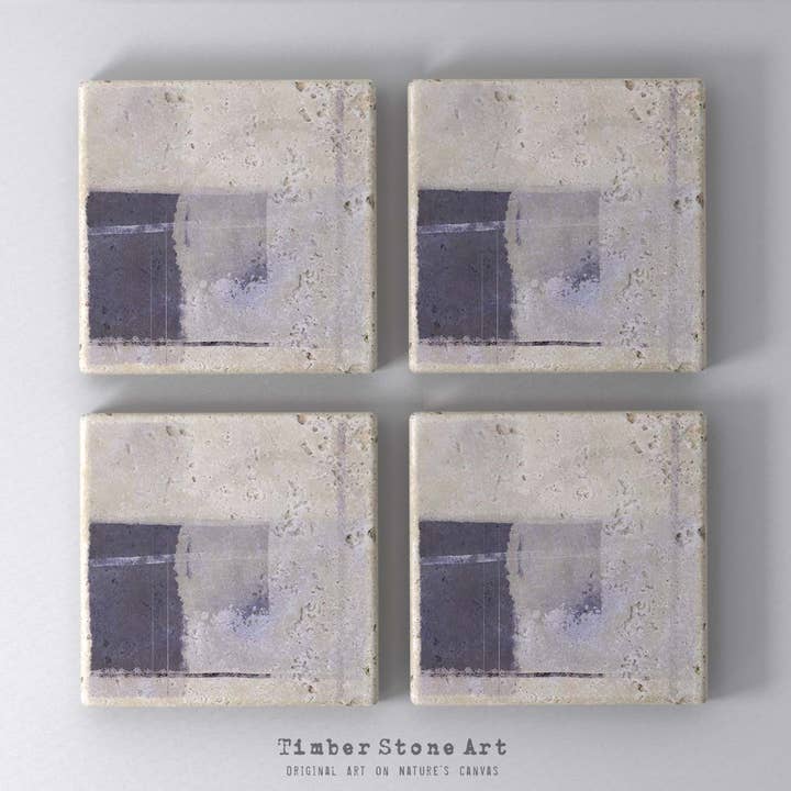 MAIN_ABS34_926 - Set med 4 underlägg av natursten för wholesale av Timber Stone Art