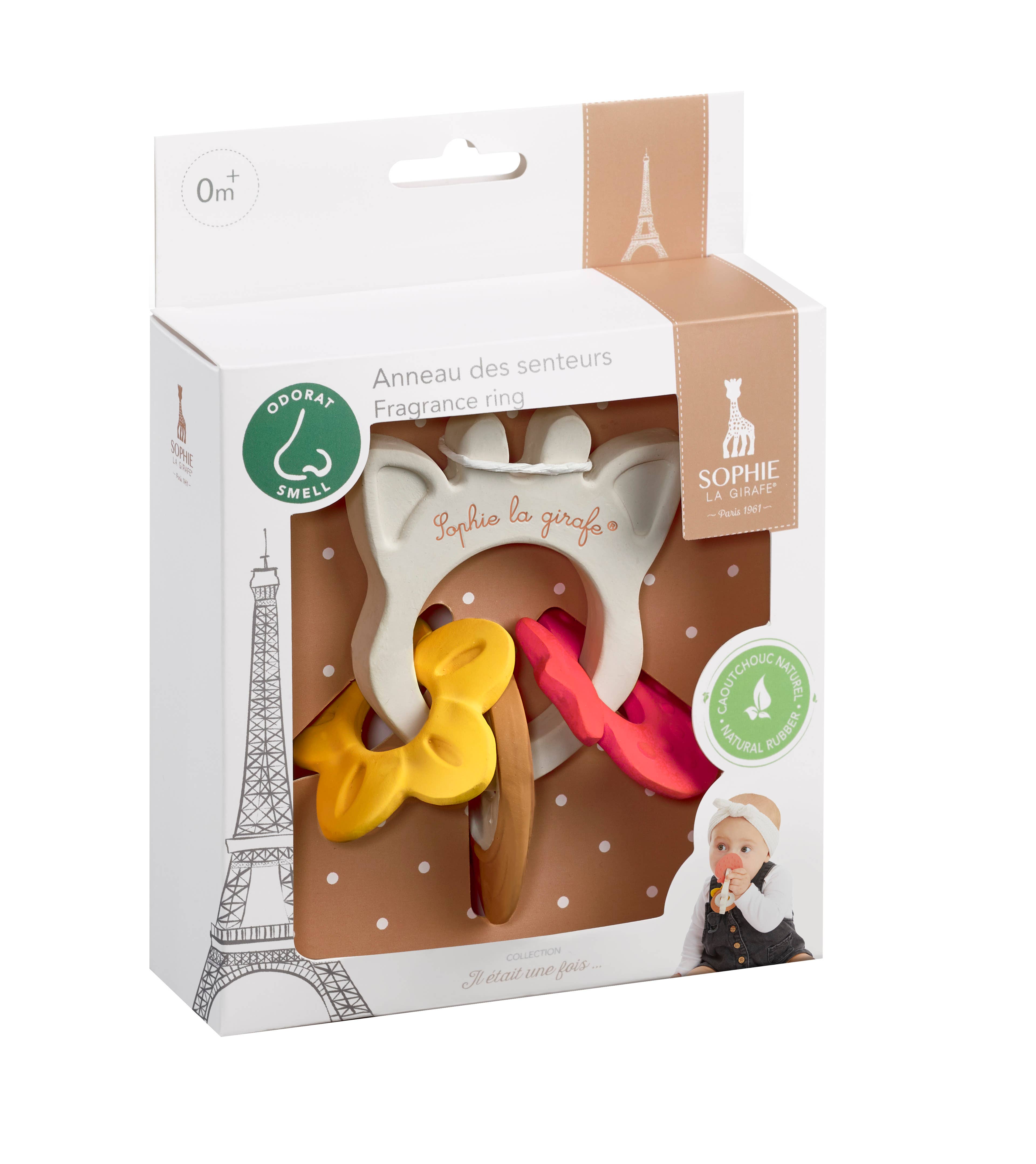 Sophie by Me 60th Anniversary Edition Teether Sensory Developmental Toy  SOPHIE LA GIRAFE Beige