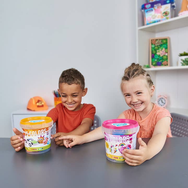 Baby Republic – wholesale DIY craft kit – Child – Modelling Air Clay Bucket - Cute Creatures2