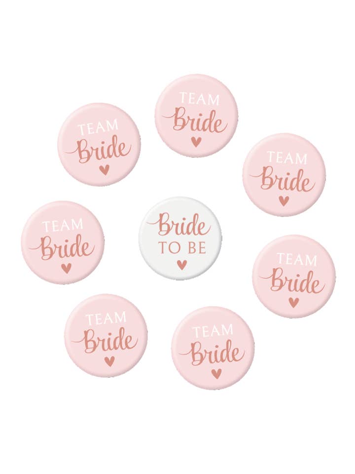 Mini-Anstecker - Braut in spe/Team Braut für den Großhandel von PD Party