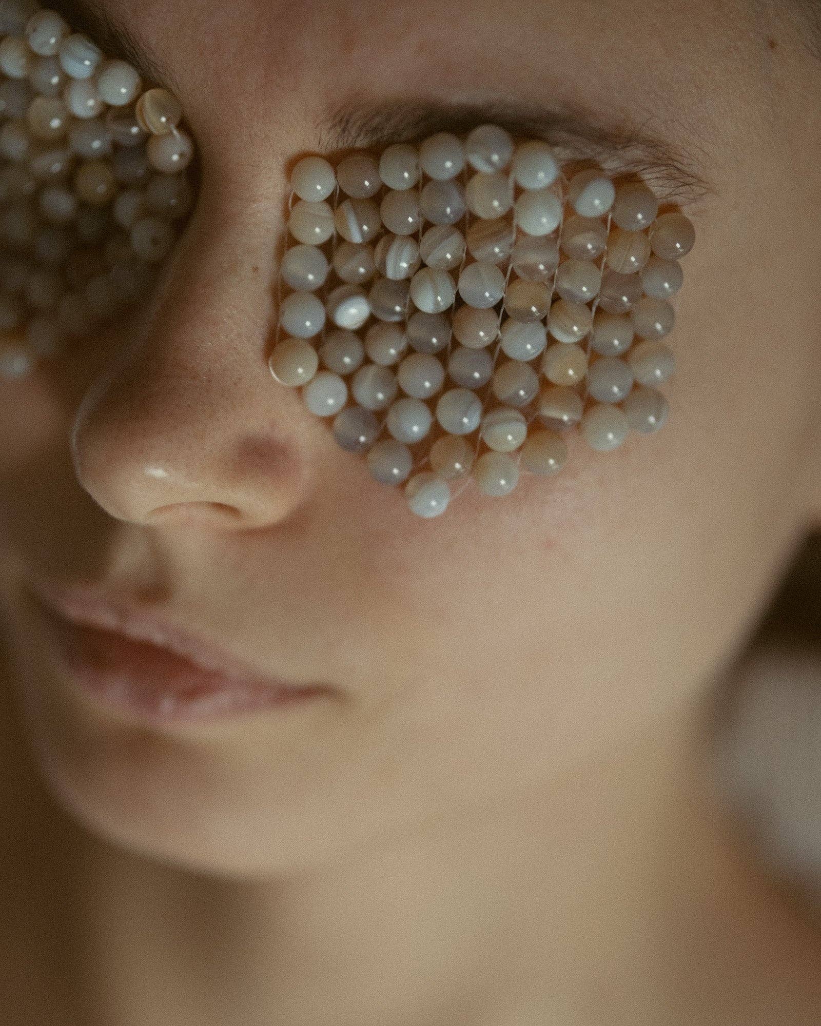 cure. - Vendita all'ingrosso Maschere trattamento occhi - Patch occhi in pietra naturale di agata fatti a mano7