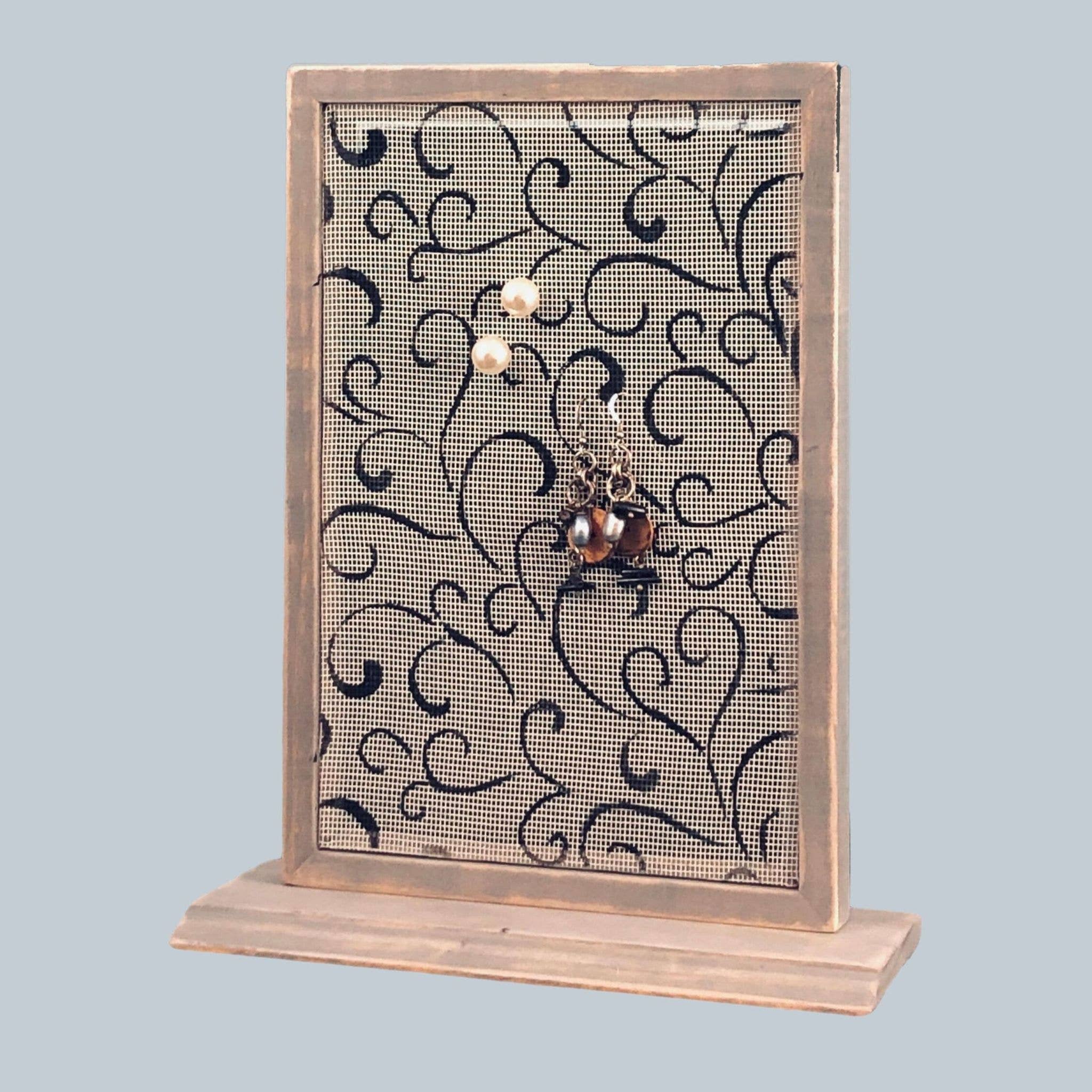 Earring Holder Gallery - Wholesale Jewelry Stand & Display - Classic Earring Holder - Heart Swirl1