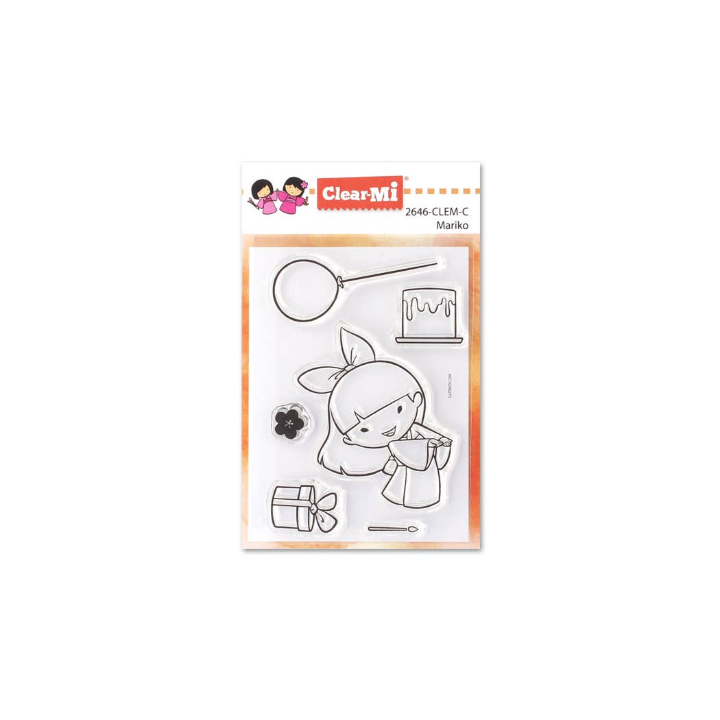 Impronte D'Autore - Wholesale Rubber/Decorative Stamp - Mariko transparent polymer stamps0