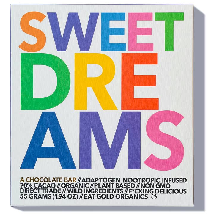Eat Gold Organics - Wholesale Chocolate Bar - SWEET DREAMS