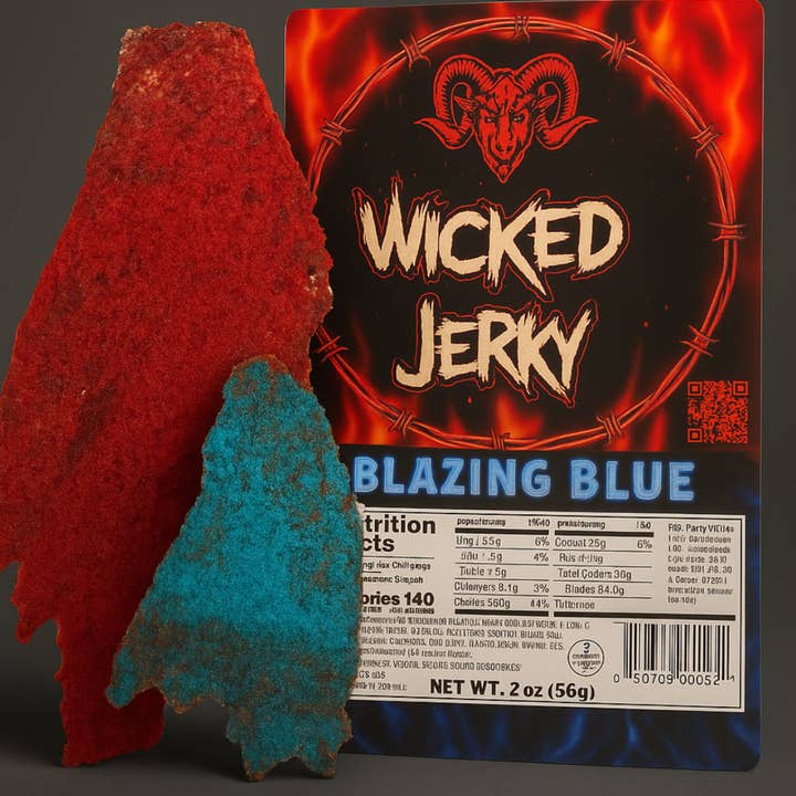 Ond Jerky Blændende Blå for engroshandel hos Fizz and Sweets Wholesale