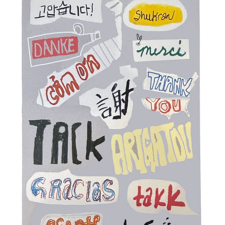 Albie Designs - Wholesale Thank You Card - I can't say thank you enough...greeting card2