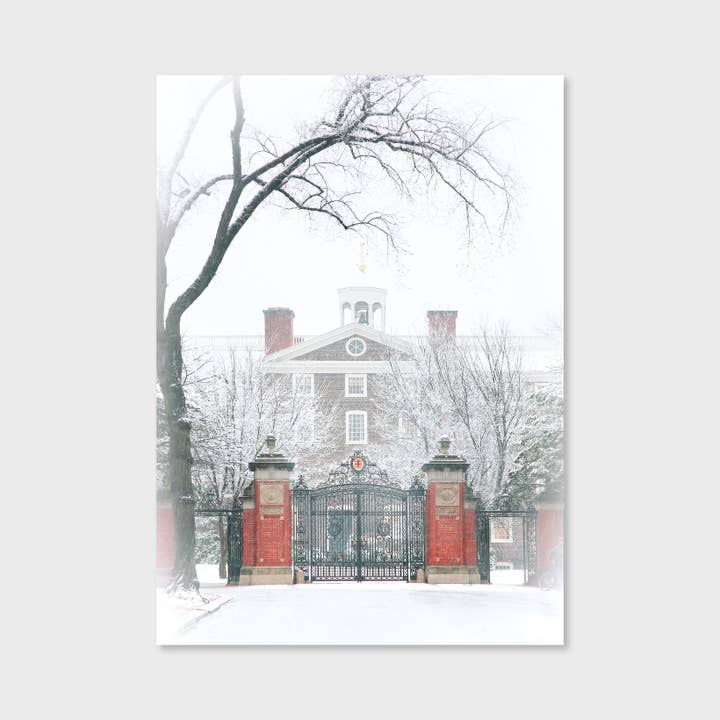 Cartolina del Rhode Island - Cancelli della Brown University - 50 pz. per la vendita all'ingrosso da parte di Blu Ink Press, Inc.