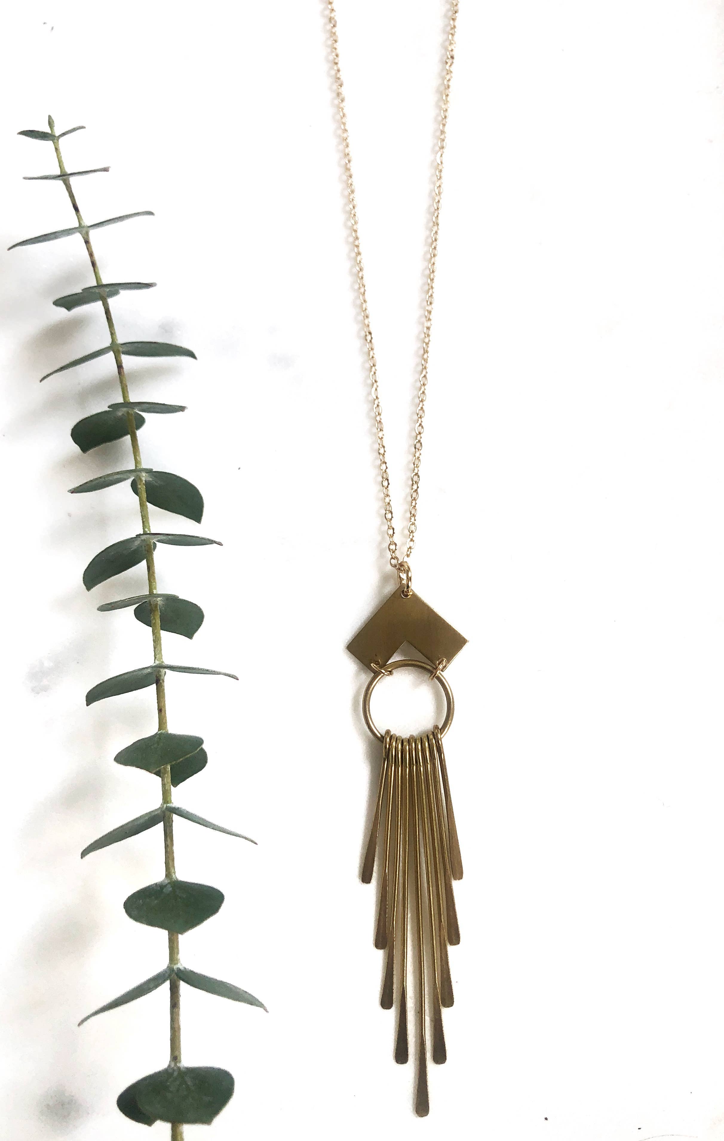 GeoMetricGem - Wholesale Pendant/Charm Necklace - New River Necklace1